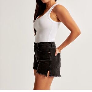 Abercrombie Curve Love Denim High Rise Mom Shorts